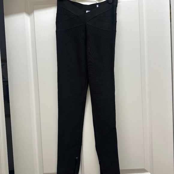 Herve Leger Pants - xxs NWOT - black - Picture 1 of 6